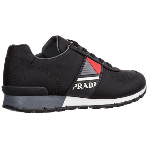 mens black prada trainers|men's prada sneakers on clearance.